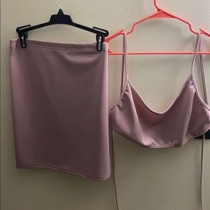 Lavender 2 piece skirt set